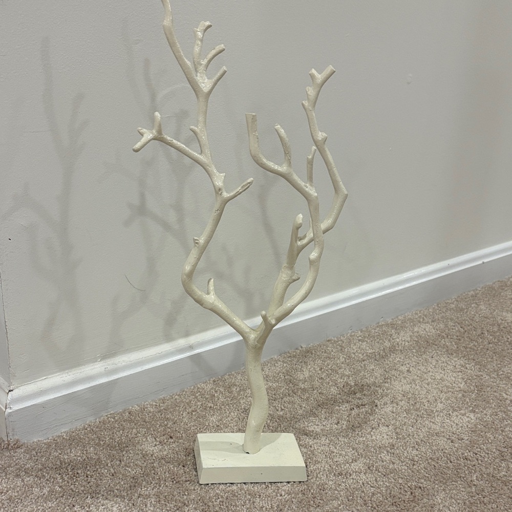 Jewelry Tree from Anthropologie Creamy white  color metal Tree Sculpture